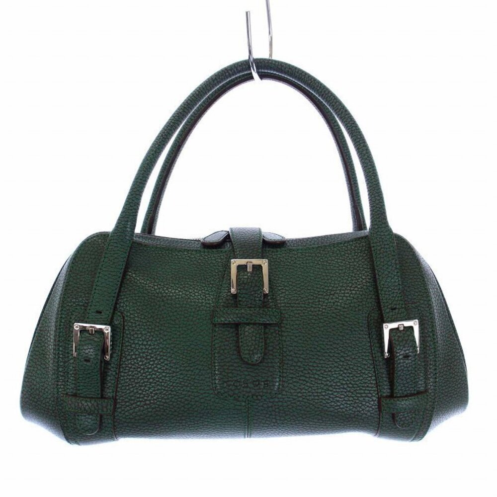 Loewe Senda Handbag Leather Green